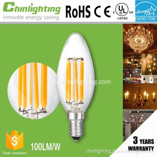 High quality led filament 90Ra 80Ra ENERGY STAR listed led bulb